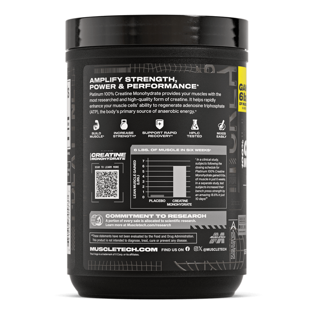 MUSCLETECH PLATINUM CREATINE 400G 80 SERVICIOS